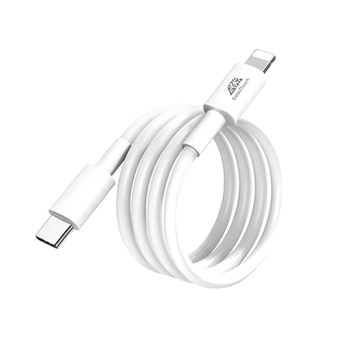 Image of Type C To I 20W Fast Charging Cable & 480Mbps Data Transfer Speed for iPhone 14 /13 /12 /12 PRO Max /12Mini /11 /11PRO /XS /Max /XR /X /8 /8Plus (White) 1.2M