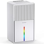 Dehumidifiers for home, 102oz 800 Sq.ft Ultra Quiet Dehumidifier with 7 Led Colors and 2 Working Modes, Portable Small Dehumidifier for Closet, Bedroom, Cabinet, Bathroom