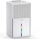 Dehumidifiers for home, 102oz 800 Sq.ft Ultra Quiet Dehumidifier with 7 Led Colors and 2 Working Modes, Portable Small Dehumidifier for Closet, Bedroom, Cabinet, Bathroom