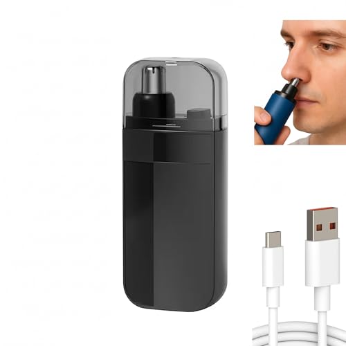 Image of Portable Nose & Ear Hair Remover Trimmer for Men & Women, Cordless USB Rechargeable Ear & Nose Safe Groomer