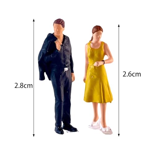 Figurines 1:64 en résine miniatures pour diorama et décoration de bureau - 3