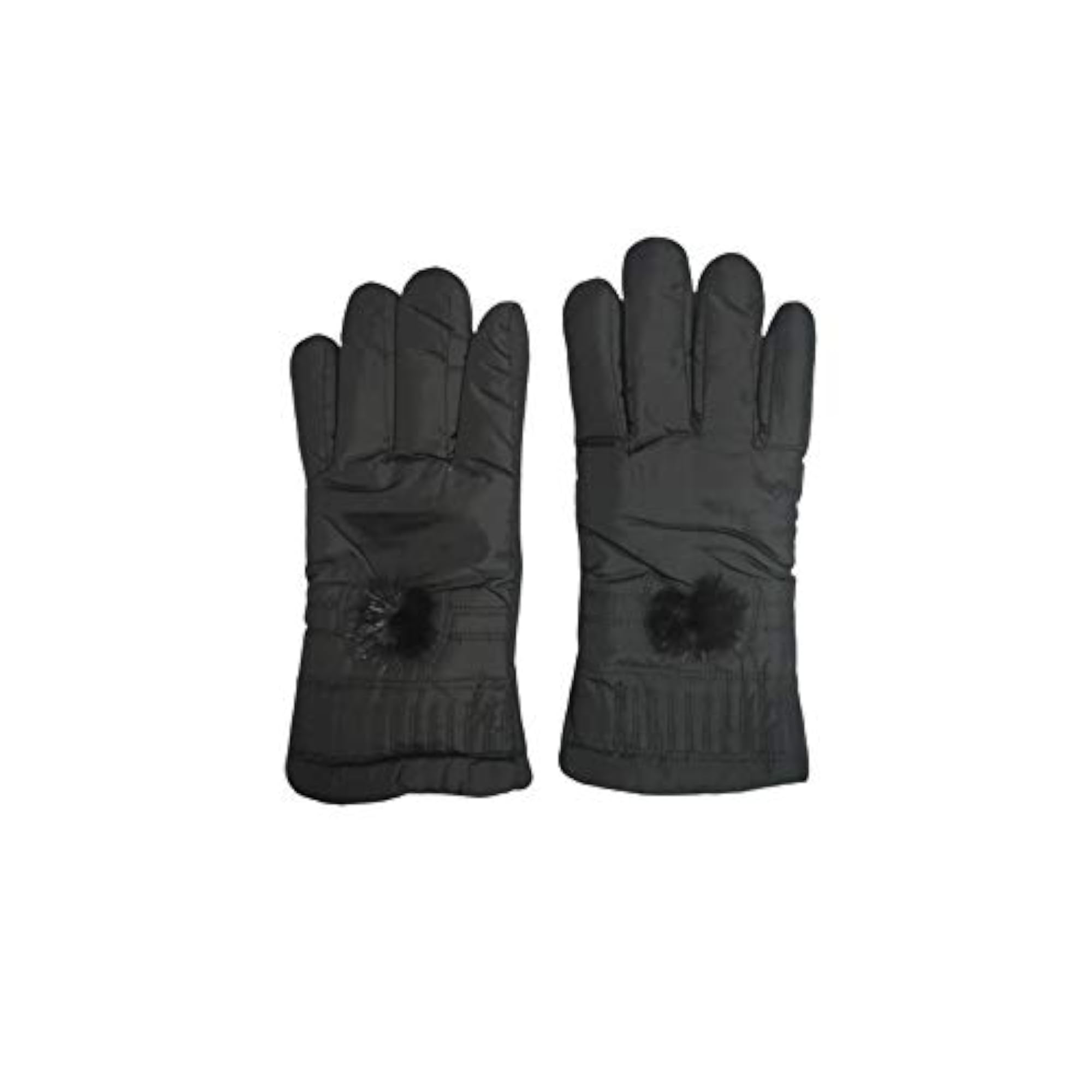 Women's Special Winter Warm Gloves, Black, Free Size
