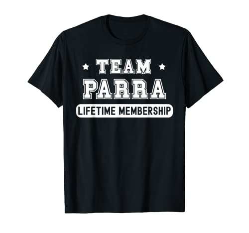 Photo de Team Parra Nom de famille amusant T-Shirt