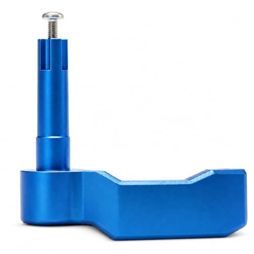 Image of FUSCH ATV Thumb Throttle Compatible with Polaris Sportsman 450 500 570 850 1000, Aluminum Thumb Throttle Lever Replace# 2010359 2010336, Blue 4 Wheeler Throttle Control