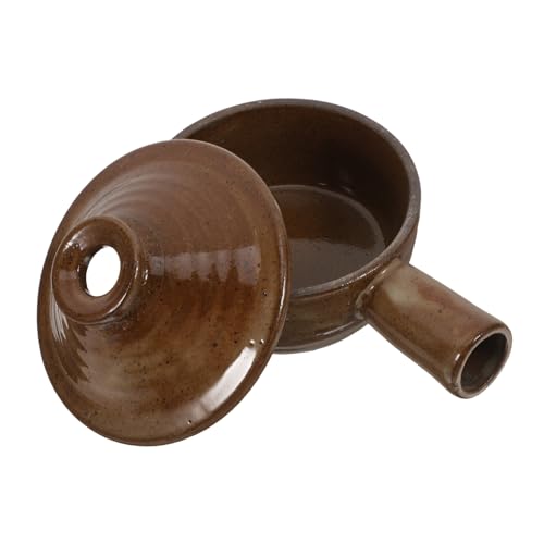 POPETPOP Cacerola Tapa para y Arroz Olla de Cocción Natural para Microondas y Cocinas de Inducción Resistente Altas y de Limpiar