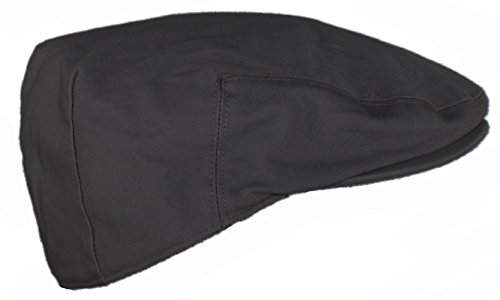 Ted And Jack - Street Easy Traditional Solid Cotton Newsboy Cap (Medium, Charcoal Grey) #TOP2