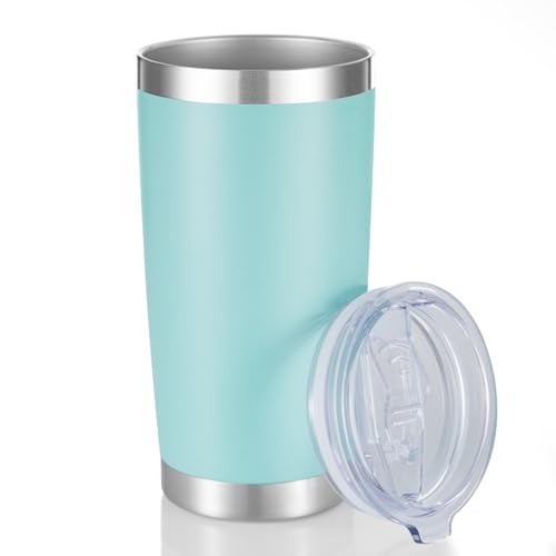 Cool Yoleb 20 oz Tumbler Stainless Steel Tumblers with Lid Double Wall Vacuum Insulated Coffee Mug...