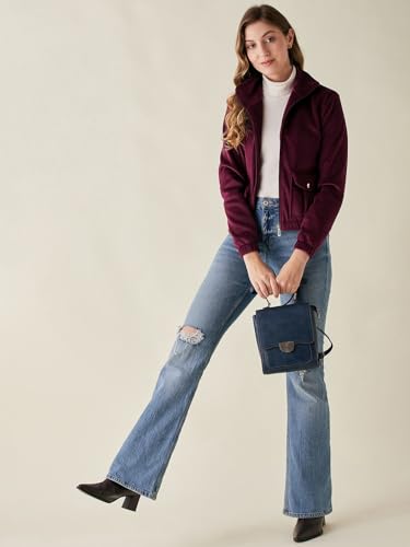Image of Modeve Women Full Sleeve Jacket for Winter