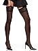Berkshire Women's Plus-Size Silky Sheer Sexyhose Stockings 1361, Black, Queen 2