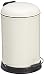 Produktbild A'Domo RX-920073 Rixx Treteimer mit Soft-Close-Deckel, 12 l, gebrochenes Weiß, Kohlenstoffstahl