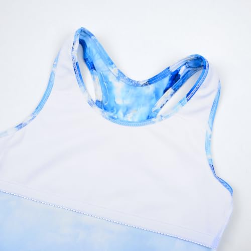 Image of Uhnice Girls Swimsuit Two Piece Tankini Swimwear with Boyshort