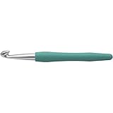 Inhalt: 1 Stck. Häkelnadel, Größe 10, L: 16 cm, grün, 1 Stück, Grifflänge: 10,7 cm