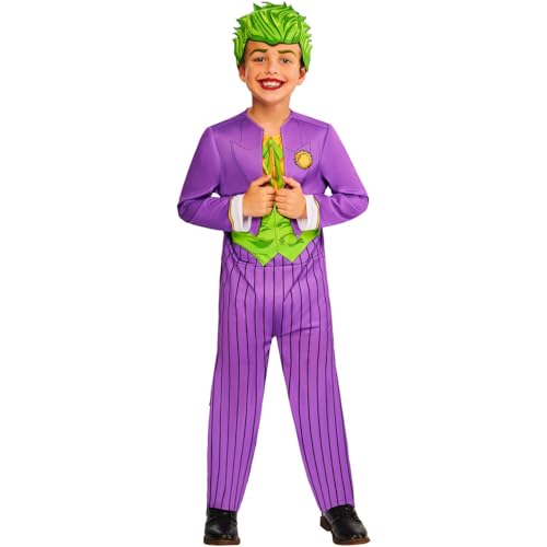 Rubies Official WB Joker Costume, Child Fancy Dress, Size Age 5-6 Years