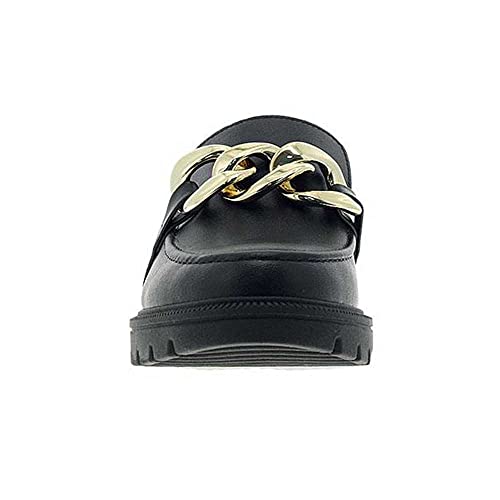 Sapato Mocassim Feminino Beira Rio Com Corrente Preto - 39