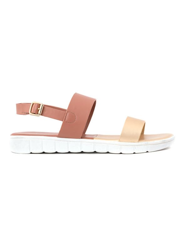 Image of Khadim's Cleo Pink Flat Sandal for Women (5610965)