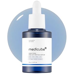medicube Zero Pore One Day 10 Peptide Serum | Pore Refining & Oil Balancing Serum | AHA, BHA, PHA, LHA + Copper Peptide, GHK-Cu | Daily Pore-Focused Care for Firmness | Korean Skincare, 1.01 fl oz