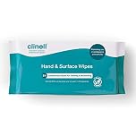 Clinell Antimicrobial Hand & Surface Wipes - Pack of 12 (1008 Total) - Sanitising Solution for Cleaning & Disinfecting - Kills 99.99% of Bacteria & Viruses - Travel-Friendly