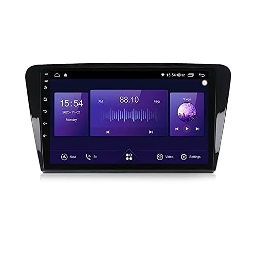 Bluetooth Autoradio 2 Din Car Radio Multimedia With 10'' Android 10.0,För Skoda Octavia 2013-2018,Med WIFI GPS Navigering/Spegellänk/Rattstyrning/Bakre KamerastöD/Carplay Android Auto,7862,6G+128G
