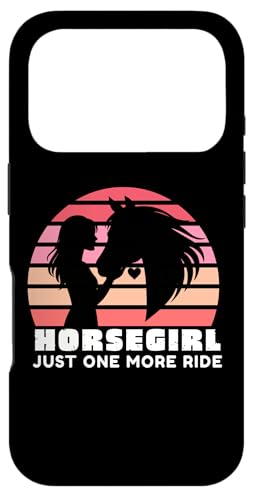 Horsegirl Just One More Ride, Horse Girls Horse Lover Tee �X�}�z�P�[�X iPhone 17 Pro �p