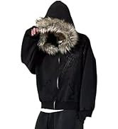 OANTGM Crop Winter Coats Teen Y2k Zip Up Hoodie Fur Jackets