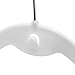 BriaUSA Cascade Hangers White Steel Swivel Hooks -Slim, Sturdy Saves You Extra Space - Set of 10