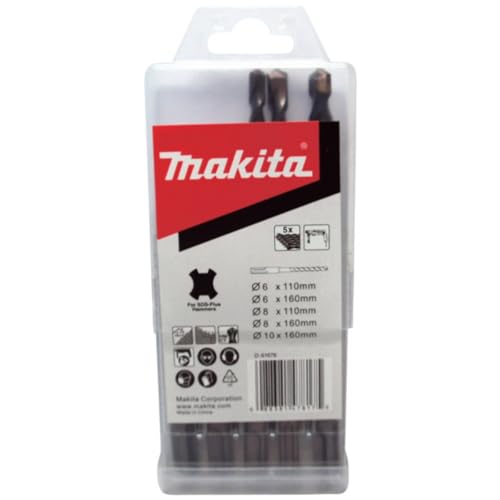 COFFRET MAKITA DE 5 FORETS SDS-PLUS 2 TAILLANTS MAK 2 - D-61678