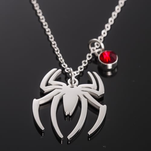 Kivosliviz Spider-man Necklace Women Gifts Merchandise Spider Charm Inspirational Spider Pendant Necklace for Men2