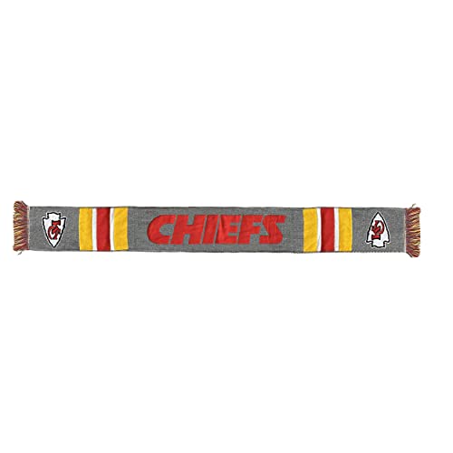 FOCO NFL Grey Woven Scarf (Kansas City Chiefs)
