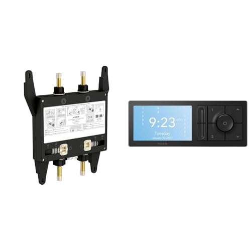 Moen TS3302BL U by Moen Digital Shower Controller with S3102 U by Moen Digital Shower Valve 2-Outlet
