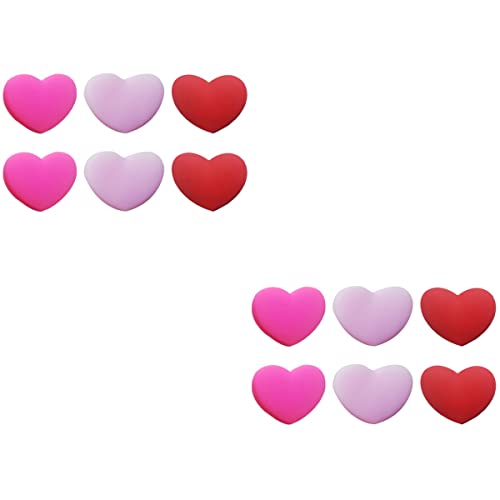 PRETYZOOM 12Pcs Tênis Raquete de Tênis Amortecedor Amortecedor Amortecedor Coração Em Forma de Amors