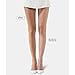 DTWAWA Womens 40 Den Opaque Control Top Tights, High Waist Pantyhose - Nude