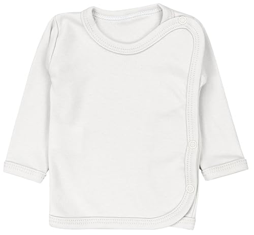 TupTam Unisex Baby Wickelshirt Langarm 5er Pack, Farbe: Weiß Ecri Hellgrau Altrosa Rosa, Größe: 56