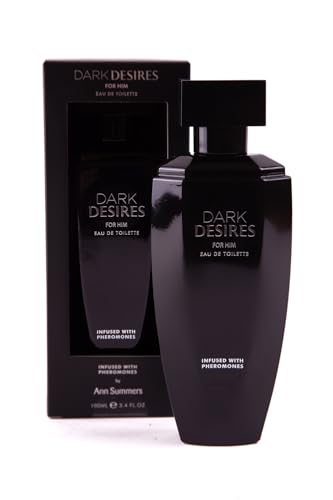 Ann Summers Dark Desires Pheromone Perfume for Men (100ml Eau de Parfum) - Long-Lasting Mens Aftershave with Red Fruit & Jasmine - Bold Masculine Scent to Enhance Attraction