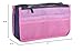 CJESLNA Lady Women Travel Insert Handbag Organiser Purse Large Liner Organizer Tidy Bag-Pink