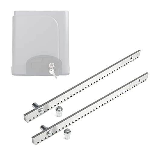 CO-Z Tringle à dents en acier galvanisé pour portail coulissant - Pièce de rechange (barre de distribution pour portail coulissant)