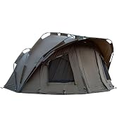MK-Angelsport Fort Knox 1-2 Personen Zelt Karpfenzelt Angelzelt komplettes Set inkl. Gummihammer Dome Bivvy Sport & Freizeit