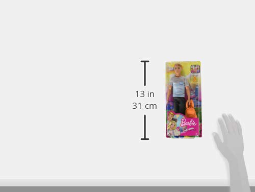 Barbie Travel Ken Doll, Dark Blonde, With 5 Accessories Including A Camera And Backpack, For 3 To 7 Year Olds [Amazon Exclusive] #TOP5
