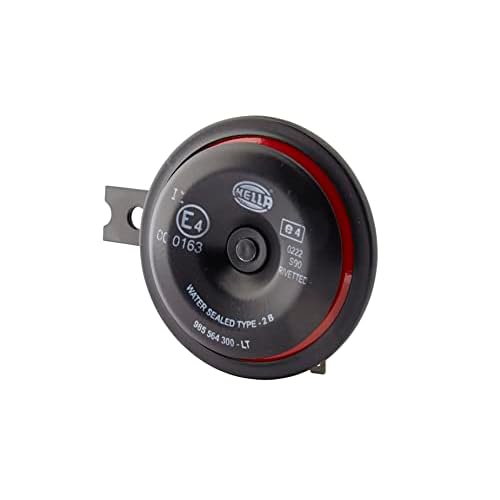 HELLA Bocina STYLE HORN S90 12V 111dB (A) Rango de frecuencia 415Hz sonido agudo eléctrico, Color de carcasa rojo/negro Conexión de enchufe plano , Cantidad 1, 3AL 922 000-951