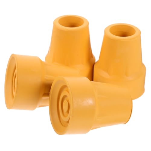 FOMIYES 4Pcs Cane Tips Nonskid Foot Protectors for Walking Poles and Crutches Durable Non Slip Design for Outdoor Activities Easy Installation Lightweight and Compact