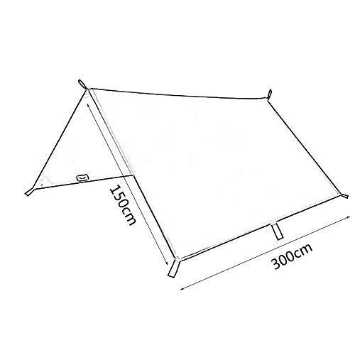 Bâche de tente de camping 3x3m imperméable et légère pour la randonnée - 3