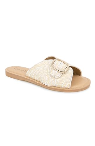 Sandale plate été pour femme, modèle Sandy idéal pour marche et vacances