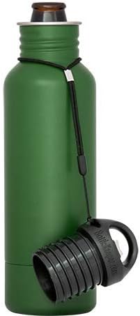 BottleKeeper - The Standard 2.0 - The Original Stainless Steel Bottle Holder and Insulator to Keep Your Beer Colder (Green)