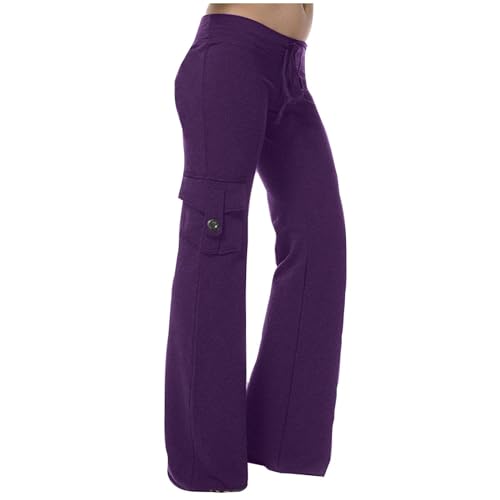asntrgd Cargo Pants Women Plus Size Stretch High Waist Work Joggers Straight Leg Butt Lifting Running Sweatpants with Pockets