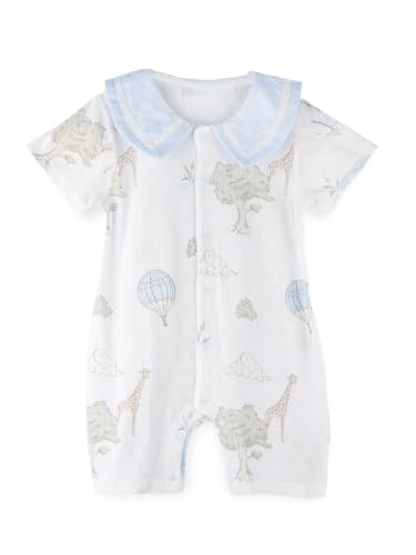 Image of Kidbea Bamboo Viscose Baby Romper, Half Sleeves Printed Bodysuit for Kids