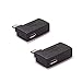 Fun-Home 2 Pack Right Angle USB 2.0 Micro Male to USB Female Host OTG Adapter for SamSung i9100 i9300 With Power Features For Hard Disc