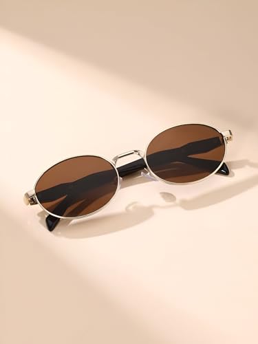 Image of IFLASH Trendy Oval Sunglasses for Women, Stylish Sun Glasses with UV400 Protection, Fashion Accessories Gift