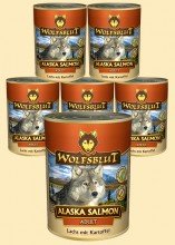 Wolfsblut Alaska Salmon Adult Nassfutter für Hunde mit Lachs und Kartoffel - 6 x 395 g