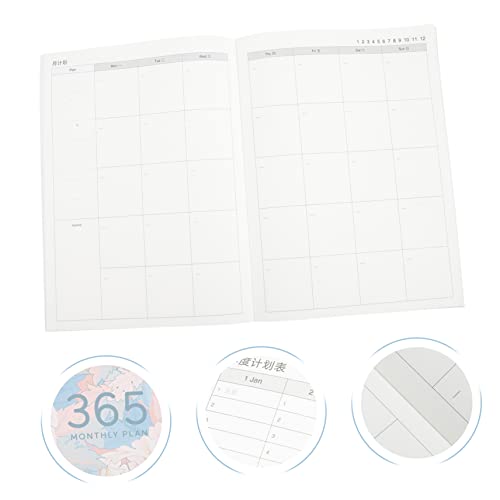 CLISPEED 3Pcs Livro Cartão Cartão Papel De Trabalho