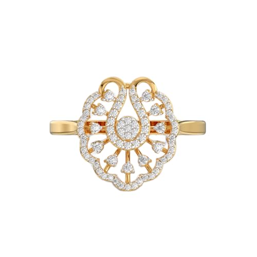 Bague moissanite et argent plaqué or le cadeau de luxe idéal pour femme