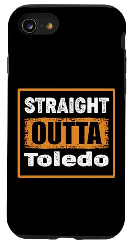 Straight Outta Toledo Ohio USA ���g�� �A���e�B�[�N�� ���B���e�[�W �X�}�z�P�[�X iPhone SE (2020) / 7 / 8 �p